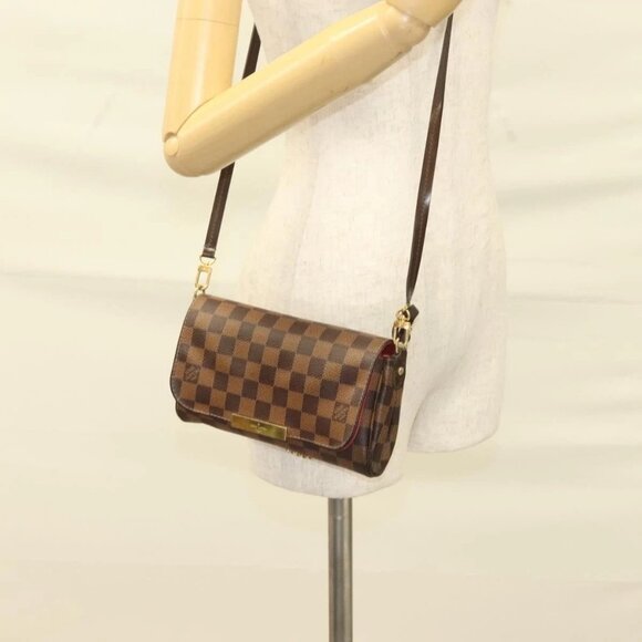 LOUIS VUITTON Damier Ebene Favorit PM Shoulder Bag 2way - Picture 14 of 16